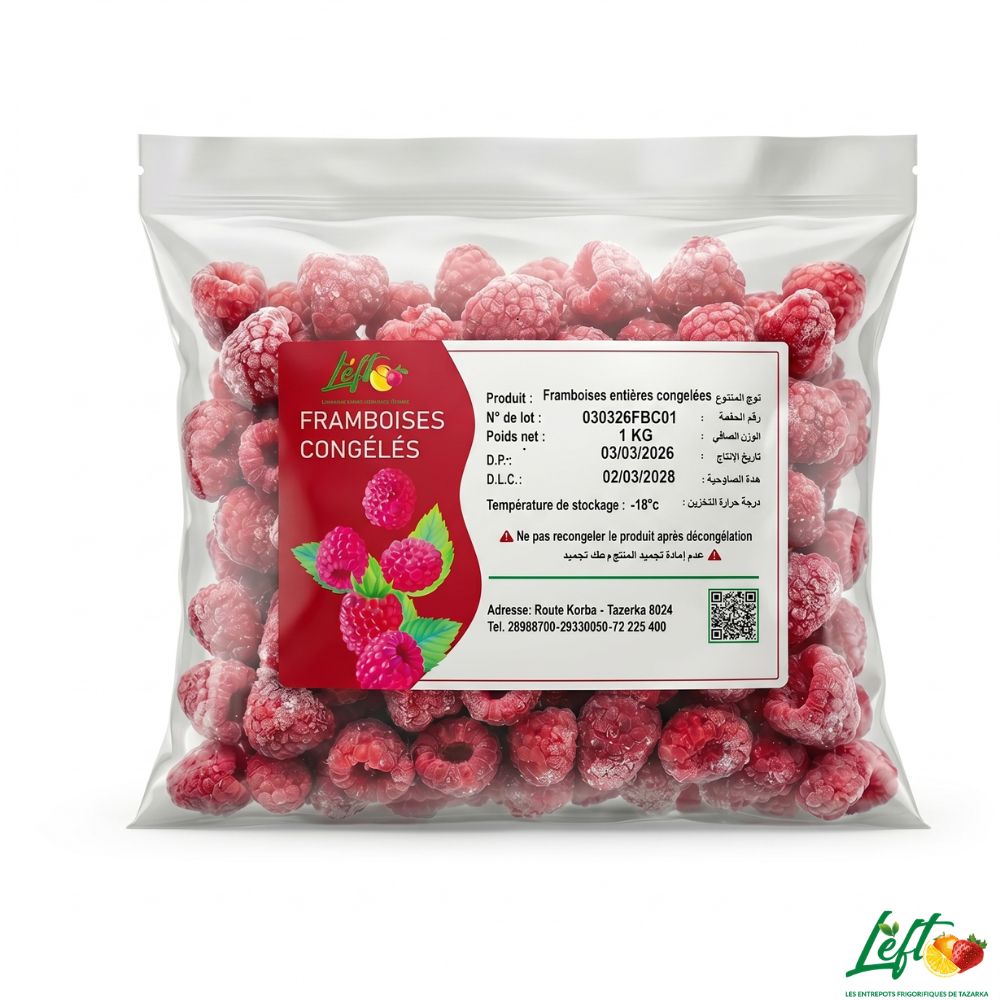 framboise entier 1 kg